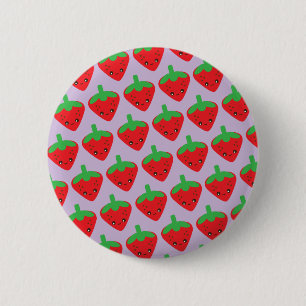 Kawaii Strawberry Ronde Button 5,7 Cm