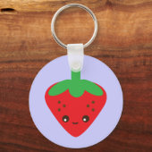 Kawaii Strawberry Sleutelhanger (Voorkant)