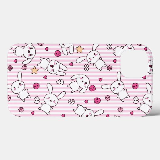 kawaii strepen patroon Case-Mate iPhone case (Achterkant (horizontaal))