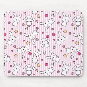 kawaii strepen patroon muismat