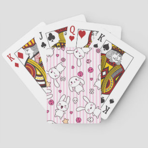 kawaii strepen patroon pokerkaarten