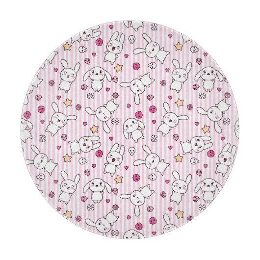 kawaii strepen patroon snijplank (Voorkant)