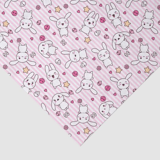 kawaii strepen patroon tissuepapier (Detail)