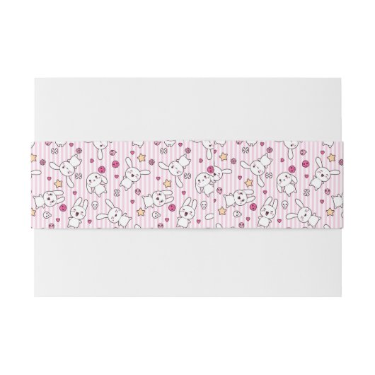 kawaii strepen patroon uitnodigingen wikkel (Achterkant Voorbeeld)