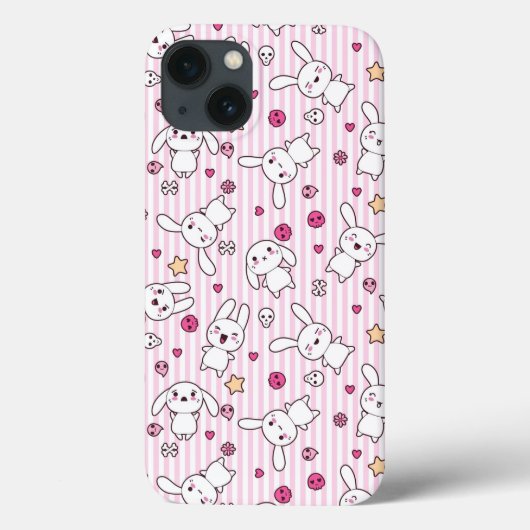 kawaii strepenpatroon Case-Mate iPhone case (Achterkant)