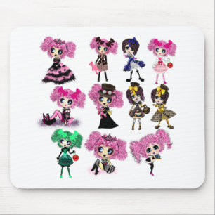 Kawaii Student Girl met PinkyP Muismat