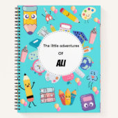 Kawaii Studiewervel Notitieboek voor Kinderen (Voorkant)
