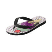 Kawaii Style Happy Ice Cream Cone-Teenslippers Kinder Teenslippers (Schuin)