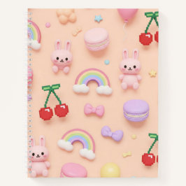 Kawaii Style: Kersen en Macarons van Natasha Us Notitieboek