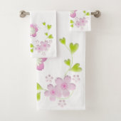 Kawaii Style Sakura Cherry Tree Blossom Bad Handdoek (Insitu)