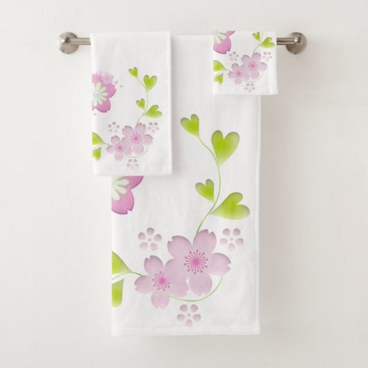 Kawaii Style Sakura Cherry Tree Blossom Bad Handdoek (Insitu)