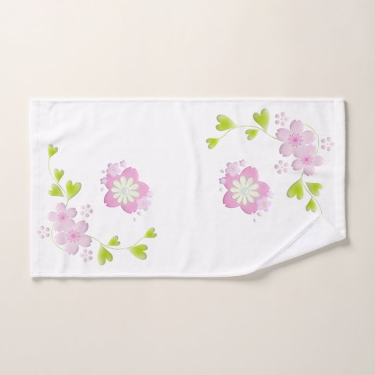 Kawaii Style Sakura Cherry Tree Blossom Bad Handdoek (Handdoek)