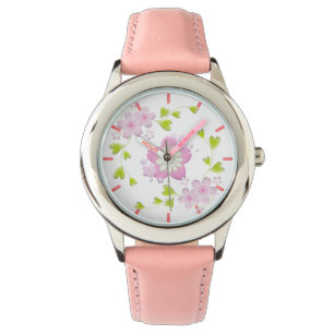 Kawaii Style Sakura Cherry Tree Blossom Horloge