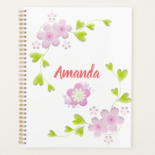 Kawaii Style Sakura Cherry Tree Blossom Planner (Voorkant)