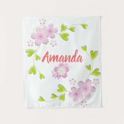 Kawaii Style Sakura Cherry Tree Blossom Wandkleed (Voorkant)