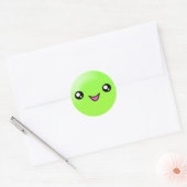 Kawaii Sugar Stippen Limoen Happy Face Sticker (Envelop)