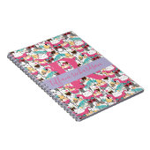 Kawaii Summer Cute Kitty Cats Notitieboek (Rechterzijde)