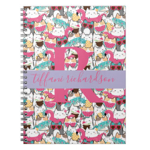 Kawaii Summer Cute Kitty Cats Notitieboek
