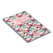 Kawaii Summer Cute Kitty Cats Notitieboek (Rechterzijde)