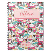 Kawaii Summer Cute Kitty Cats Notitieboek (Voorkant)
