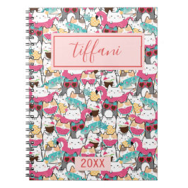 Kawaii Summer Cute Kitty Cats Notitieboek