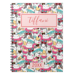 Kawaii Summer Cute Kitty Cats Notitieboek