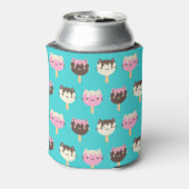 Kawaii Summer Ice Lolly Popsicle Katten Blikjeskoeler (Blikje Achterkant)
