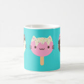 Kawaii Summer Ice Lolly Popsicle Katten Koffiemok (Center)