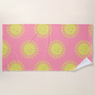 Kawaii Sun Beach Towel Strandlaken