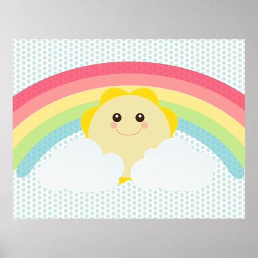Kawaii Sun Poster (Voorkant)