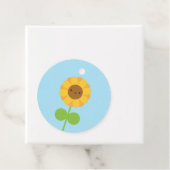Kawaii Sunflower Bedankjes Labels (In situ)