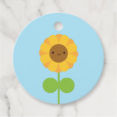 Kawaii Sunflower Bedankjes Labels (Voorkant)