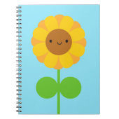 Kawaii Sunflower Notitieboek (Voorkant)