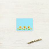 Kawaii Sunflower Post-it® Notes (Op bureau)