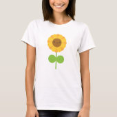 Kawaii Sunflower T-shirt (Voorkant)