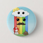 Kawaii Sunny Day Ronde Button 5,7 Cm (Voorkant)