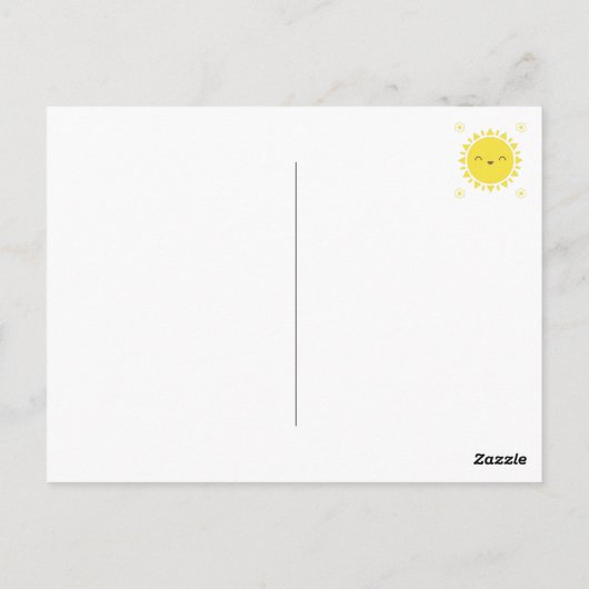 Kawaii Sunny Days Briefkaart (Achterkant)