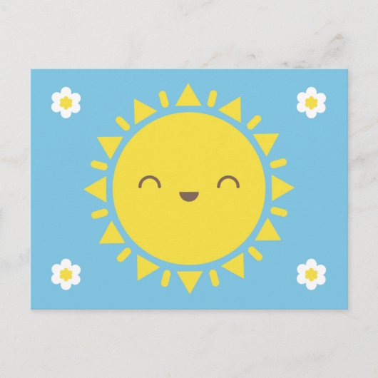 Kawaii Sunny Days Briefkaart (Voorkant)