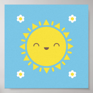 Kawaii Sunny Days Poster