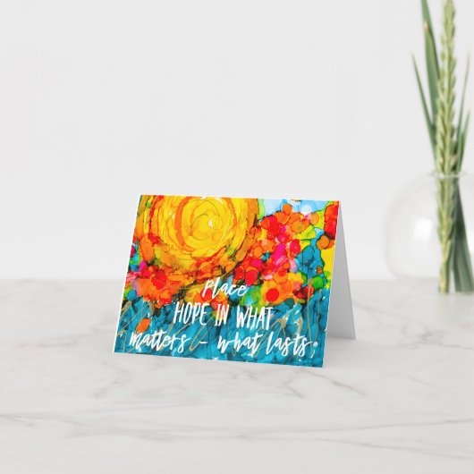 Kawaii Sunrise Hope Lovitude Bedankkaart (Voorkant)