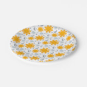 Kawaii Suns, Moons en Clouds Papieren Bordje (Gekanteld)