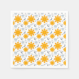 Kawaii Suns, Moons en Clouds Servet