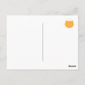 Kawaii Sunshine Cat Briefkaart (Achterkant)
