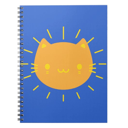 Kawaii Sunshine Cat Notitieboek (Voorkant)