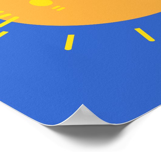 Kawaii Sunshine Cat Poster (Hoek)