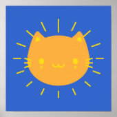 Kawaii Sunshine Cat Poster (Voorkant)