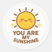 Kawaii Sunshine Sticker (Voorkant)