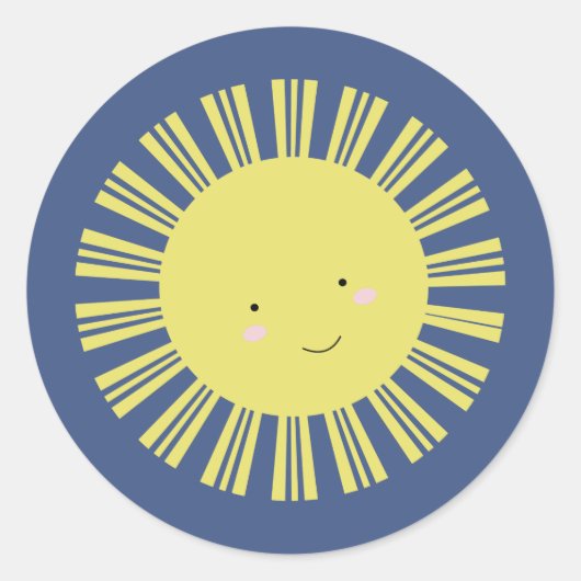 Kawaii Sunshine Sweet Douane Sticker (Voorkant)