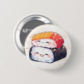 Kawaii sushi #1 ronde button 5,7 cm (Voorkant /achterkant)
