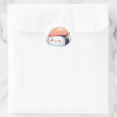 Kawaii sushi #2 ronde sticker (Tas)